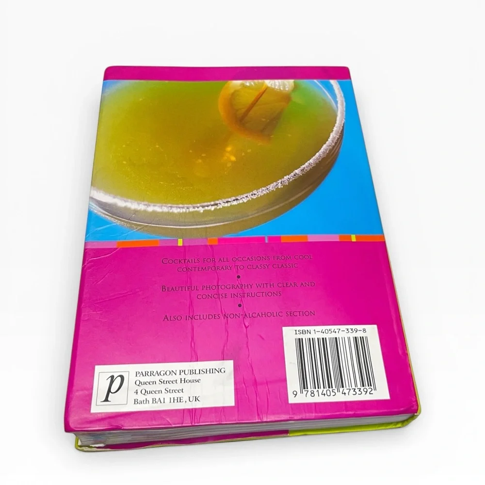Mixology Cocktail Book Bundle Bar Cart Decor Home Bartender Recipe Guide Set